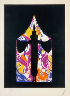 Erte Serigraph, " Spring Opening": Erte (Romain de Tirtoff) (Russian/French 1892-1990) "Spring Opening, " serigraph on paper, signed in pencil, lower right, numbered 82/300 lower left, with blindstamp, Copyright, 1978, Circle Fine Art