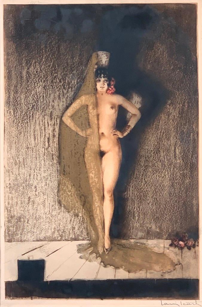 Louis Icart Etching, "Conchita" (1 of 6)