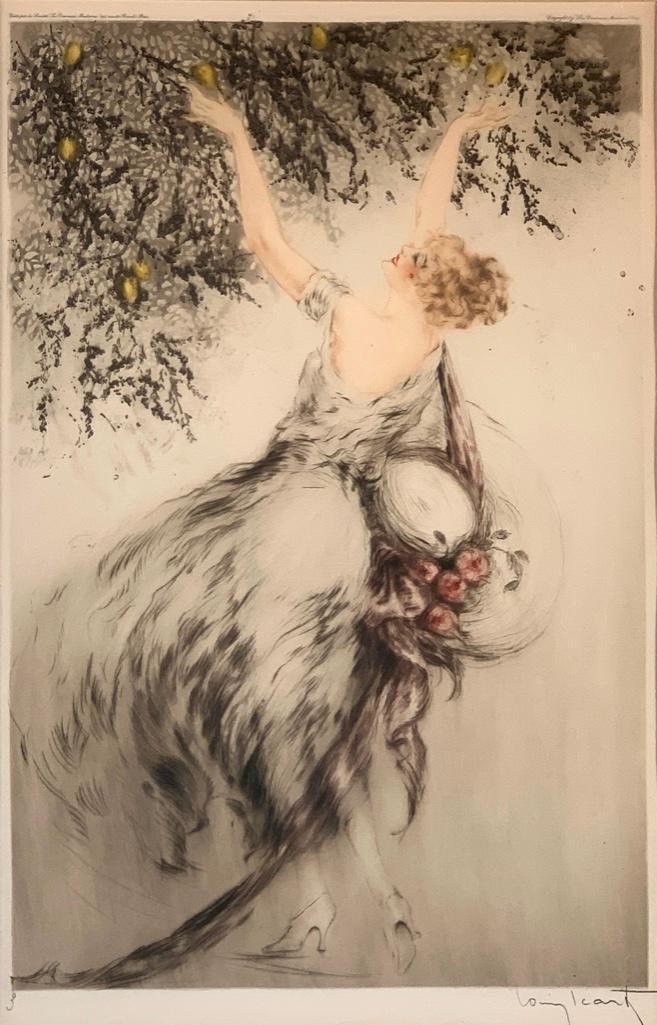 Louis Icart Etching "The Lemon Tree" (1 of 8)