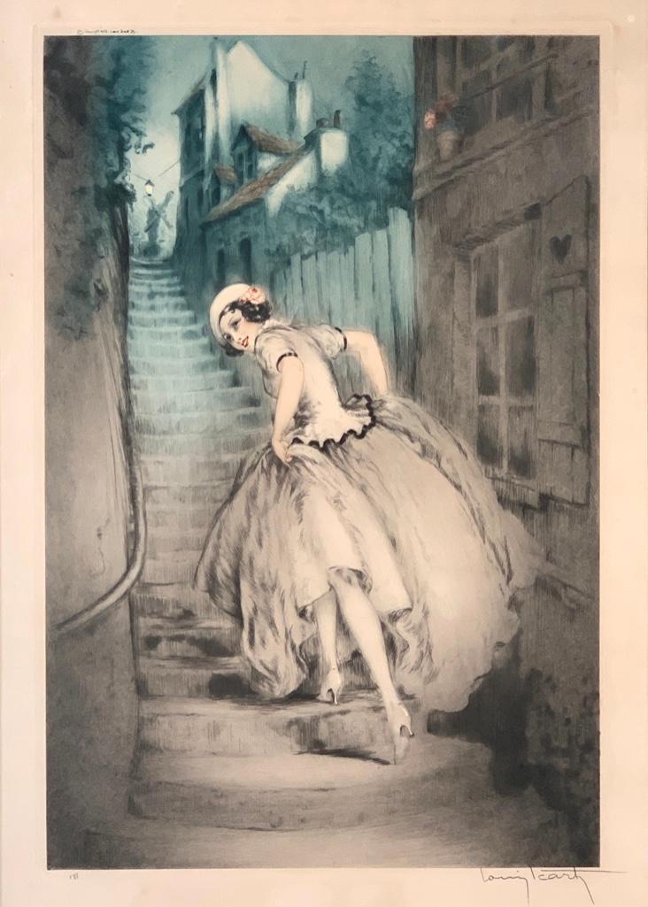 Louis Icart Etching "Charm of Montmartre" (1 of 7)