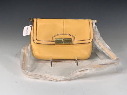 Coach Kristen Leather Flap Crossbody, Buttercup NWT: Coach® Kristen Leather Flap Crossbody, Buttercup Leather. Buttercup Leather and Brass Hardware. Model Number: F48986. Suggested Retail $168.00. Dimensions: 6.5 x 9.5 in. Condition: New and unused wit