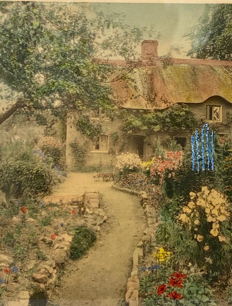 Wallace Nutting, "A Garden of Larkspur" (1 of 3)