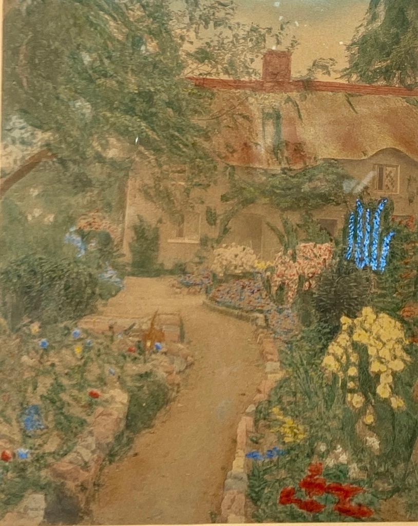 Wallace Nutting, "A Garden of Larkspur" (1 of 3)
