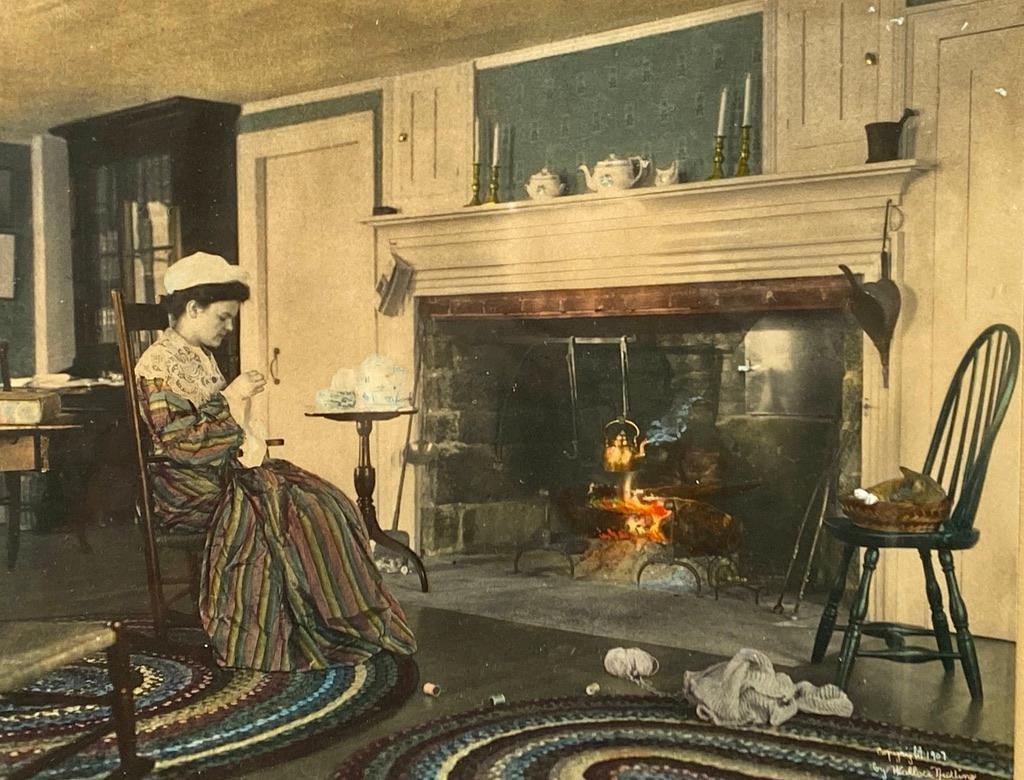 Wallace Nutting, "Comfort and the Cat" (1 of 3)