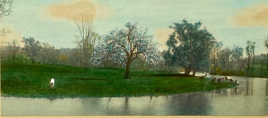 Wallace Nutting, "Heifers by the Stream" (1 of 3)