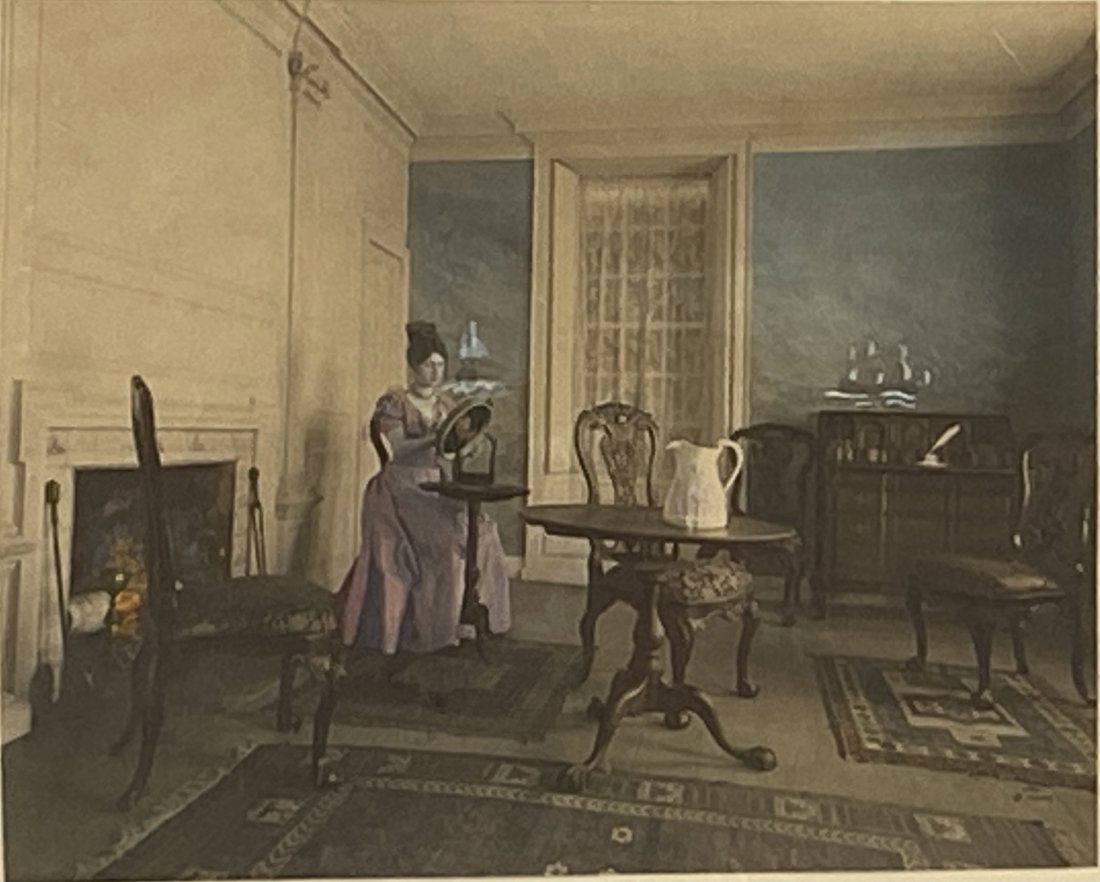 Wallace Nutting, "Embroidery for Christmas" (1 of 3)