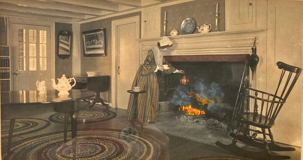 Wallace Nutting, "Prudence Drawing Tea" (1 of 3)