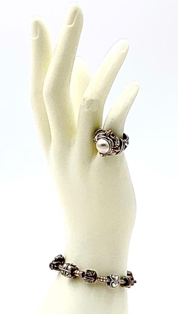 Gold and Silver Ring, Pandora Bracelet (1 of 6)