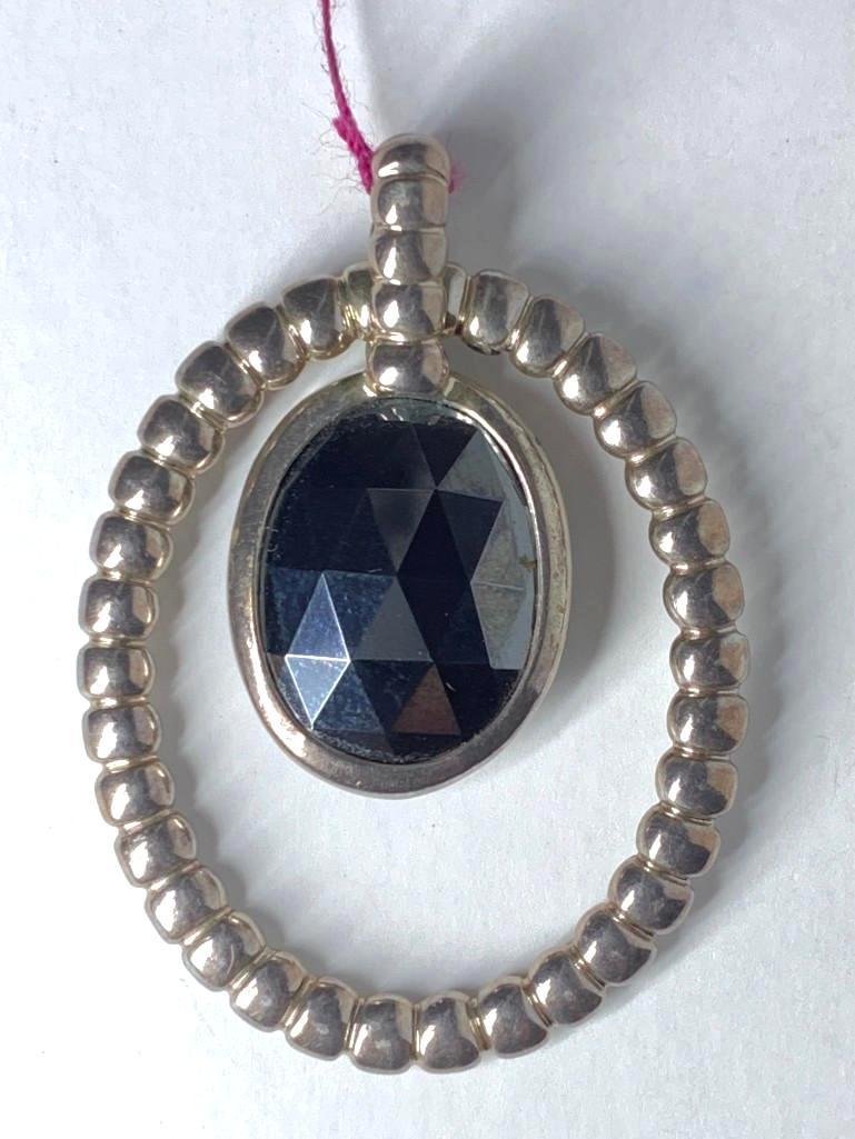 John Hardy Sterling Silver and Hematite Pendant (1 of 2)