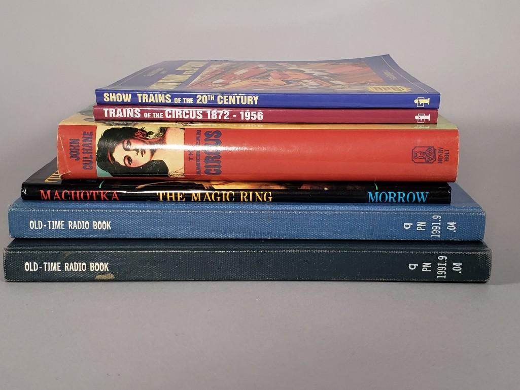 Six Books on Americana, Including Circus, Trains, Radio (1 of 2)