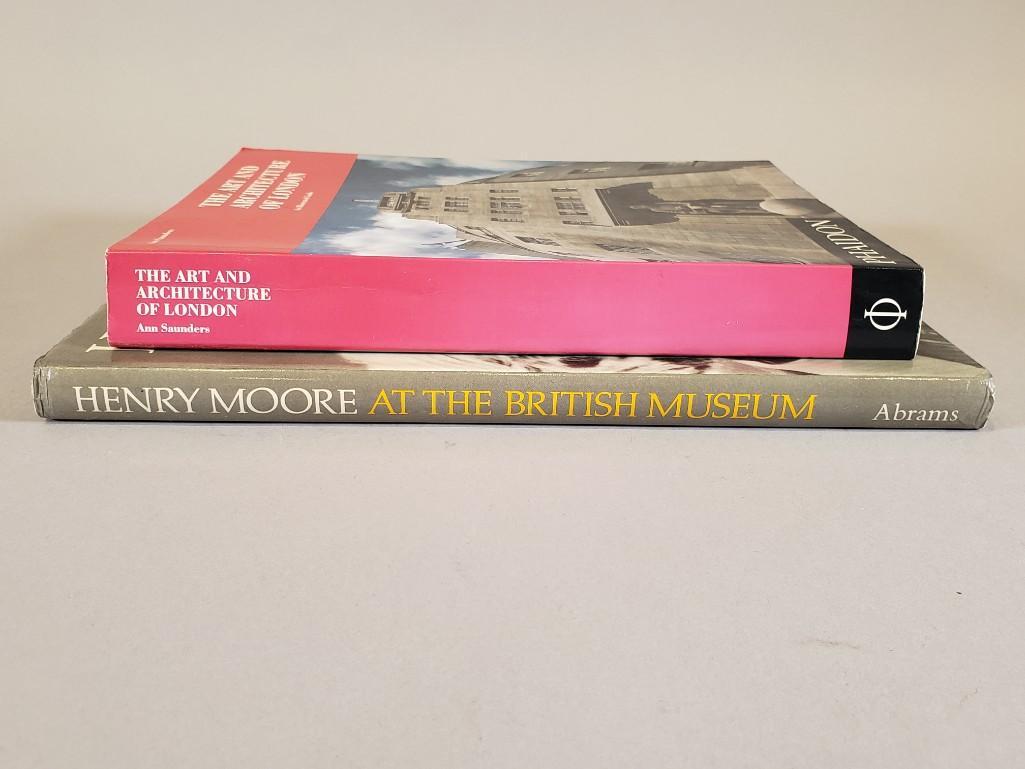 Two Books on British Art and Architecture: Two Books on British Art and Architecture: "Henry Moore at the British Museum" "The Art and Architecture of London, An Illustrated Guide" Various authors, dates and publishers.