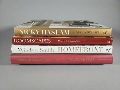 Five Books on Notable Interior Designers: Five Books on Notable Interior Designers: Windsor Smith, "Homefront, Design for Modern Living" "Roomscapes, The Decorative Architecture of Renzo Mongiardino" Jacques Garcia, "Decorating in the French