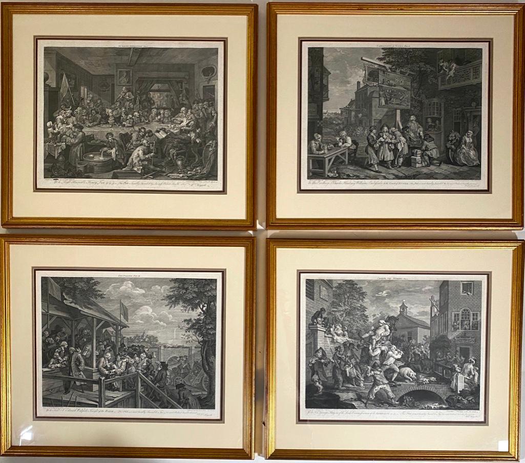 Four William Hogarth Engravings, Election Series (1 of 17)