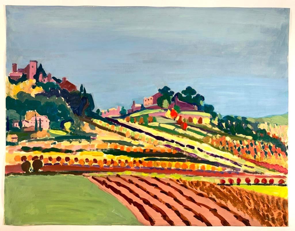 Algesa O'Sickey Oil, 'Hillside, Provence' (1 of 2)