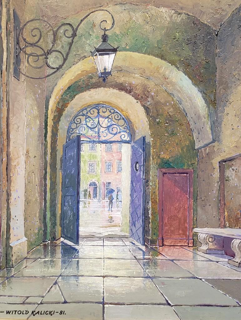 Witold Kalicki Oil, "Old Warsaw, Old Town Hall" (1 of 7)