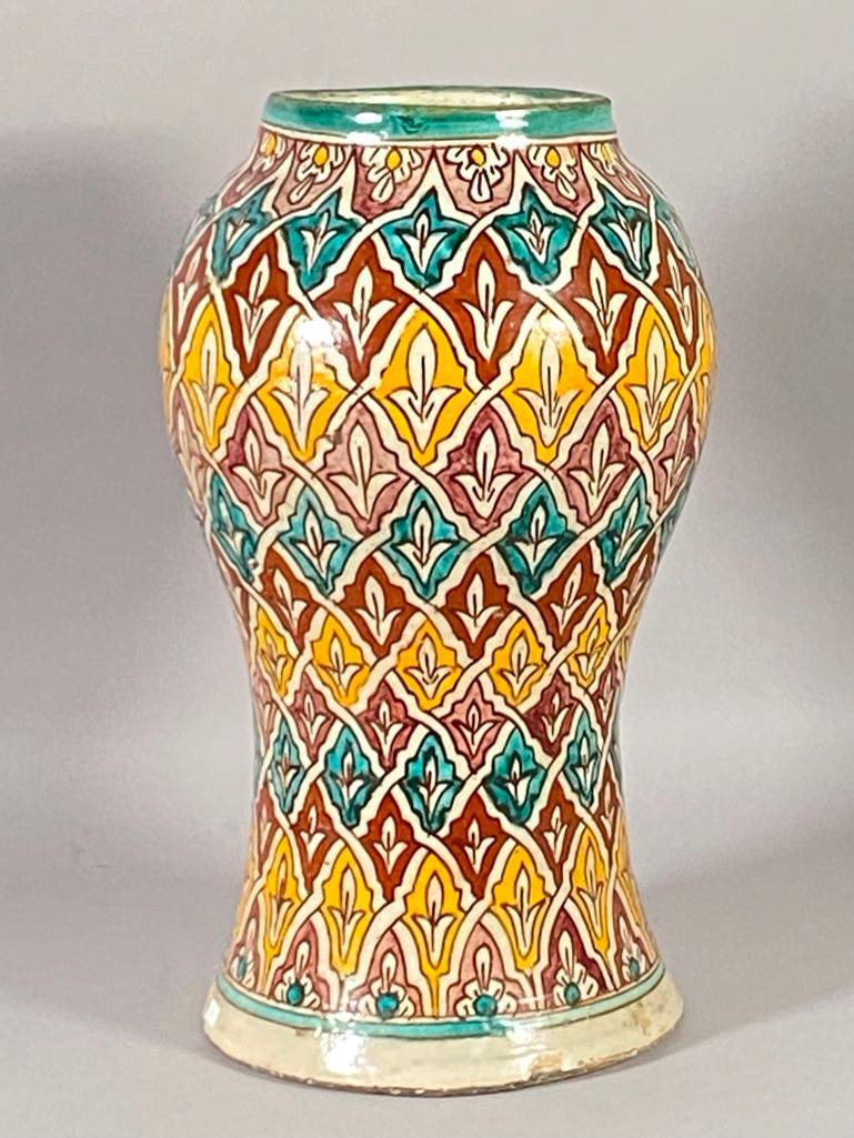 Moroccan Glazed Pottery Vase (1 of 6)