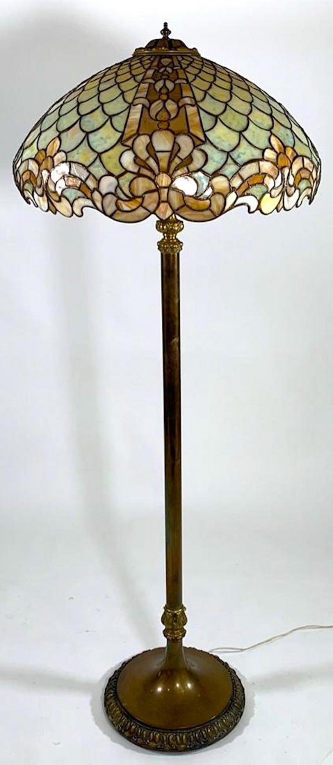 Duffner and Kimberly Leaded Glass Floor Lamp (1 of 12)