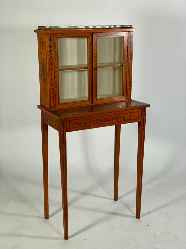 English Neoclassical Style Hand Painted Satinwood (1 of 12)