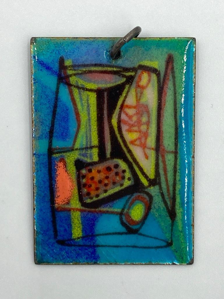 Miriam Peck Smith Enamel on Copper Pendant (1 of 2)