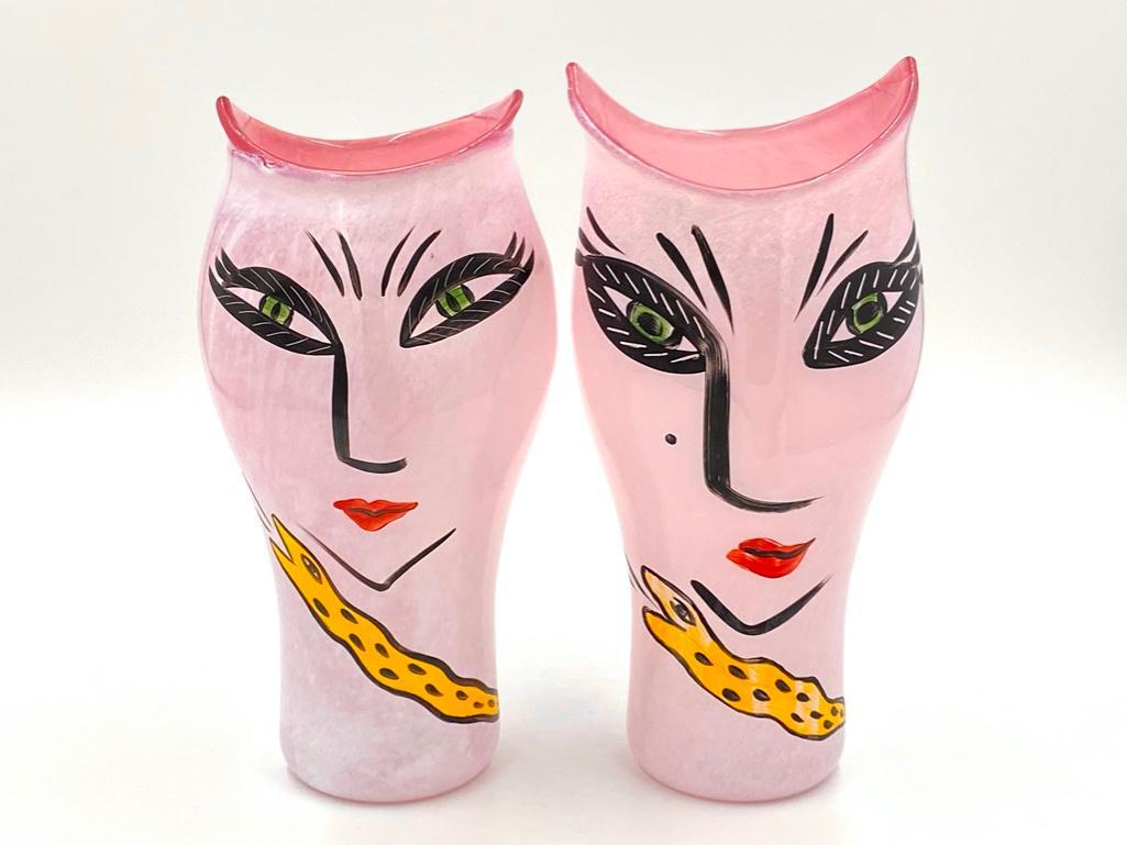 Two Large Kosta Boda UH Vallien 'Open Minds' Vases (1 of 8)