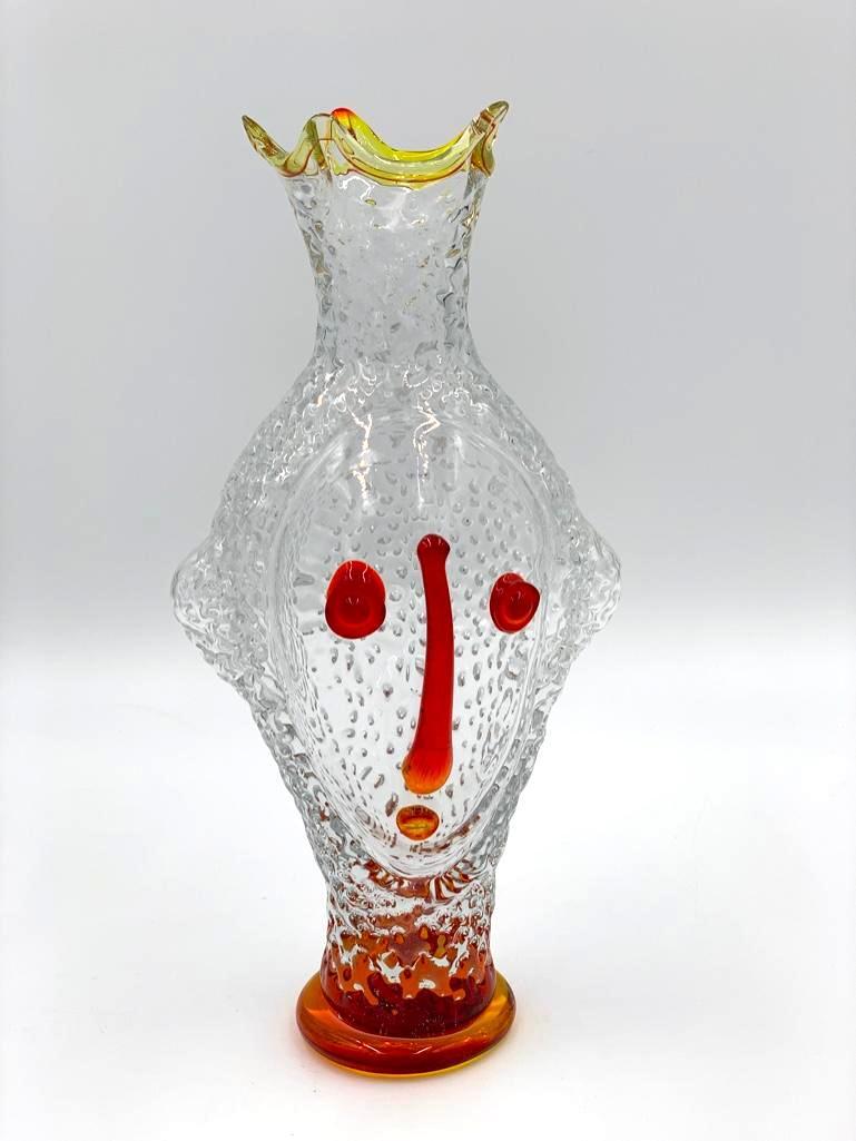 Art Glass Face Vase, Possibly Italian (1 of 5)