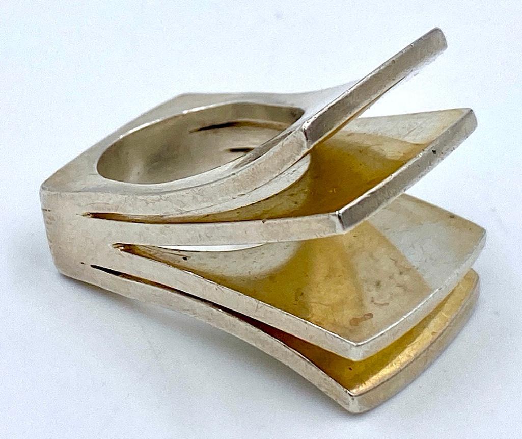 Pekka Piekainen Sterling Silver Modernist Ring (1 of 3)