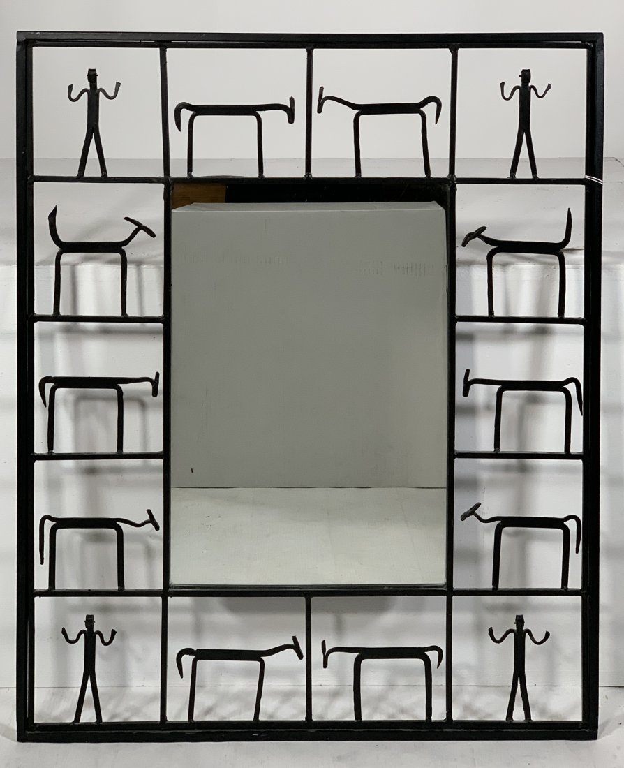 Manner of Frederic Weinberg Mid-Century Figural Mirror (1 of 11)