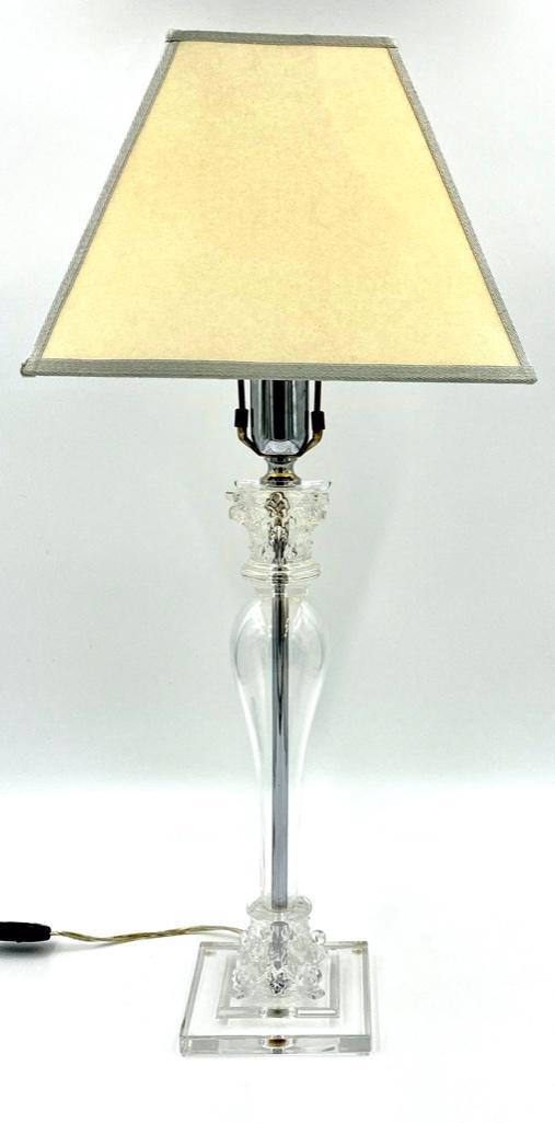 Corinthian Column Form Crystal Table Lamp (1 of 6)