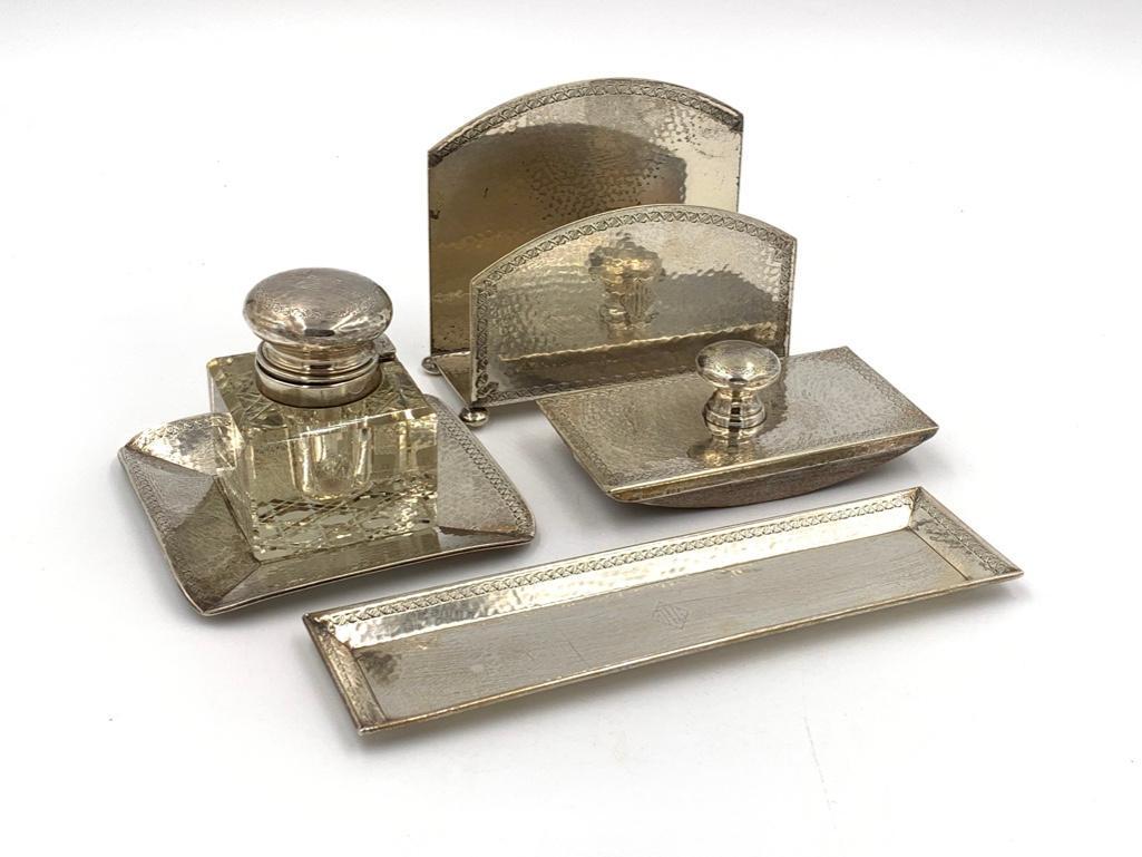 George A. Henckel & Co. Sterling Desk Set (1 of 5)