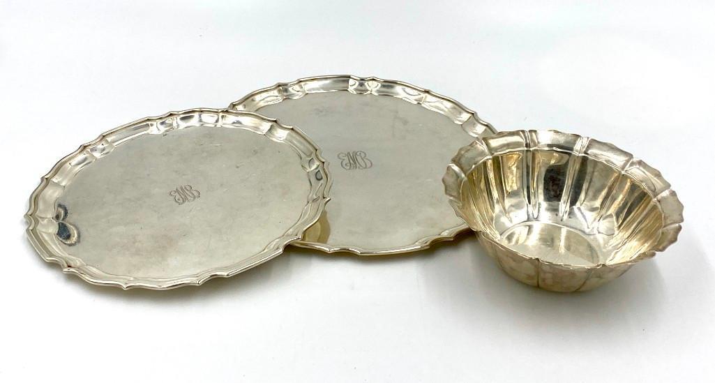 Three Pieces Reed and Barton Sterling, Chippendale (1 of 10)