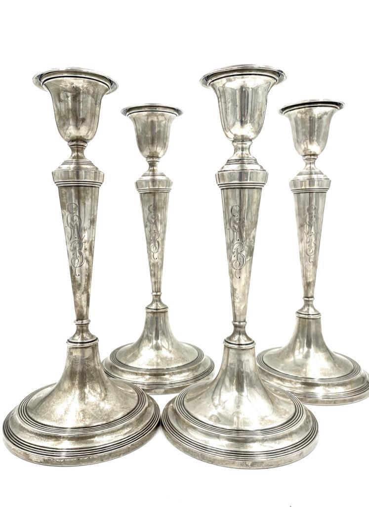 Four Sterling Candlesticks, Richard M.Woods and Company (1 of 4)