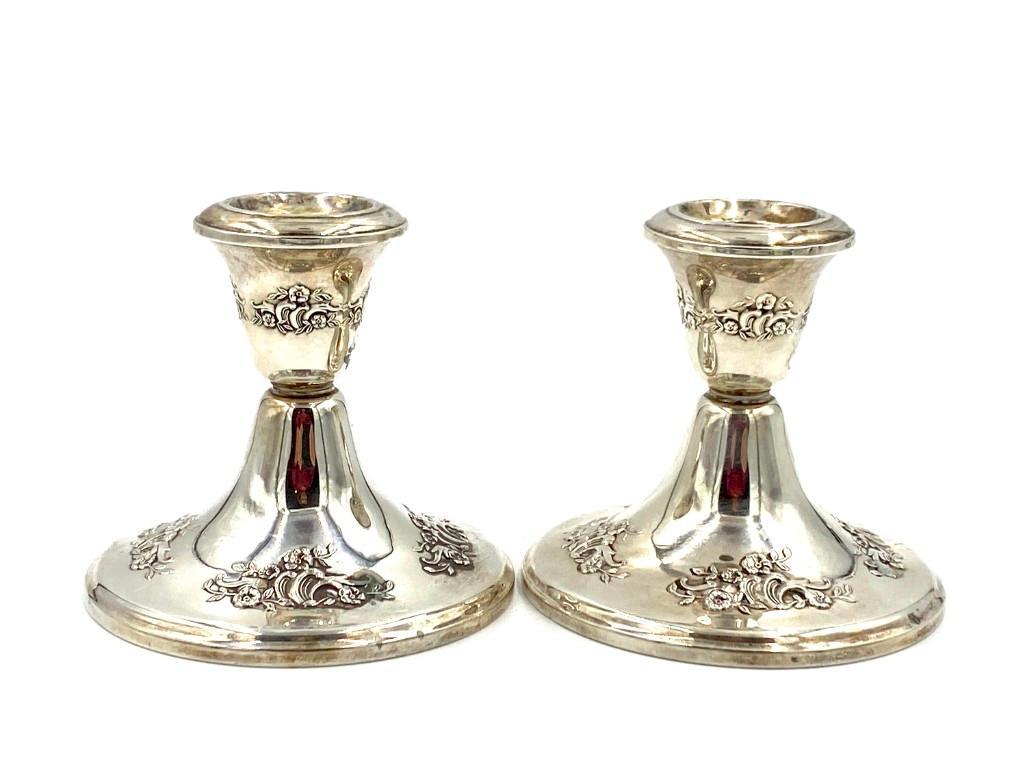 Pair of Gorham Sterling Candlesticks (1 of 6)