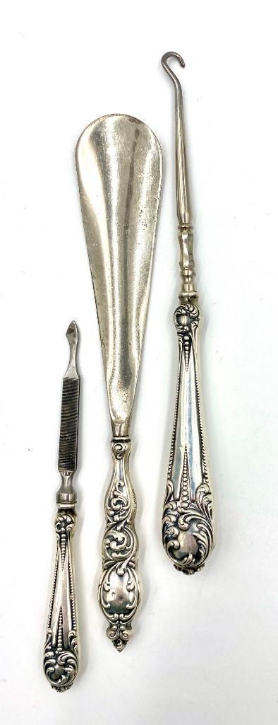 Three Sterling Dresser Articles (1 of 3)