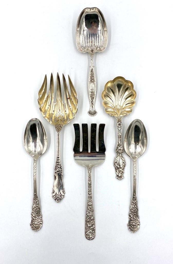 Fancy Sterling Flatware Lot (1 of 11)