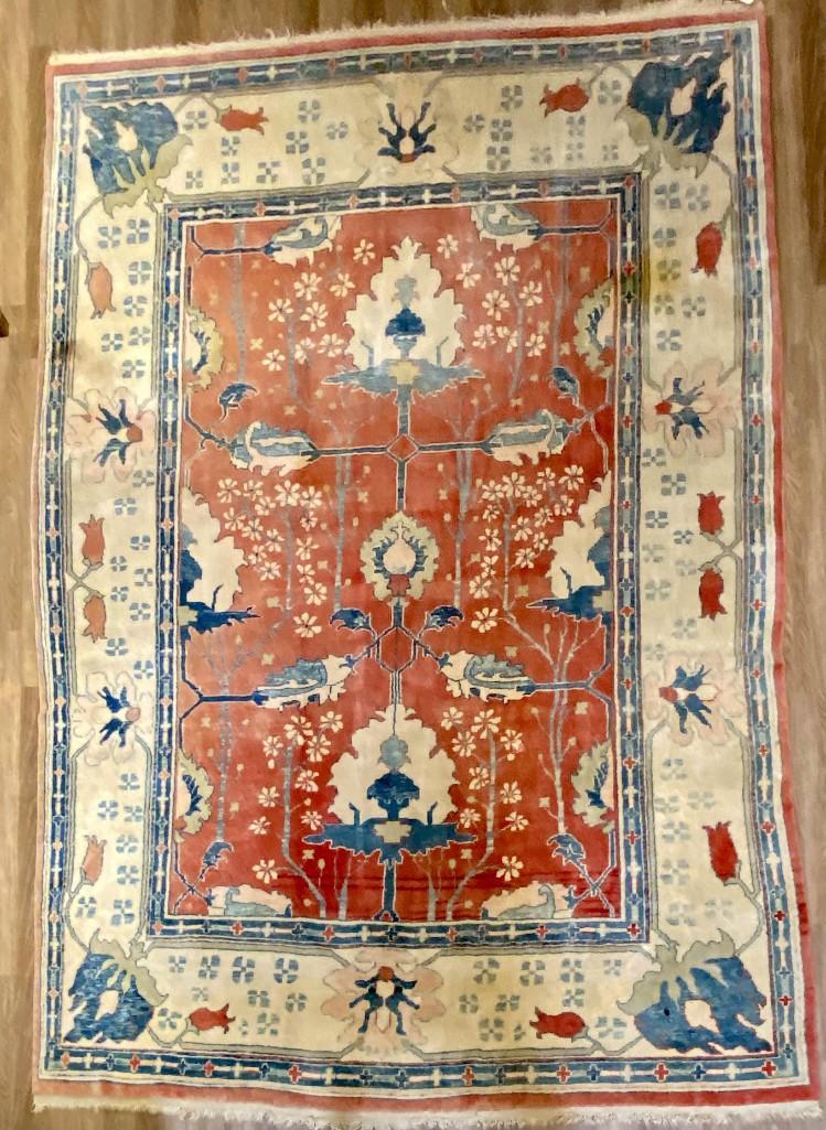 Oushak Style Wool Carpet 12'7" x 8'10" (1 of 10)