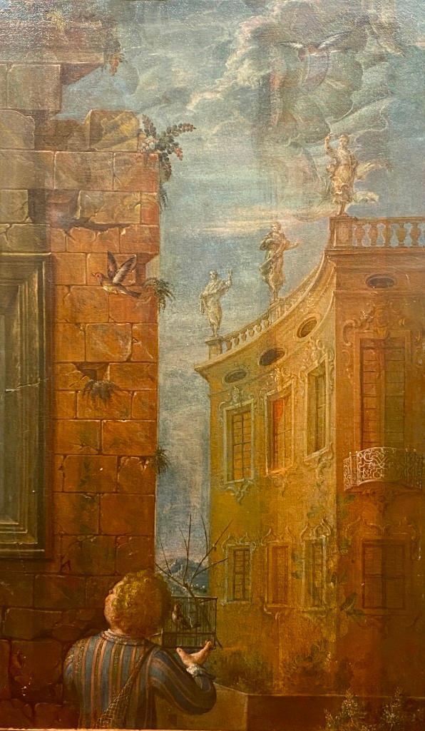 17th/18thc. Italian School, Boy with Bird Cage (1 of 8)