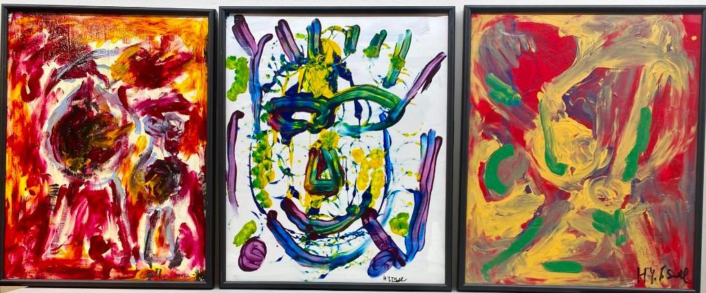 Hy T. Snell, Three Paintings on Canvas (1 of 16)