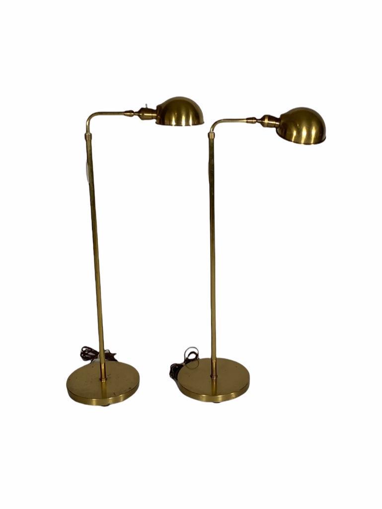 Pair of Modern Brass Floor Lamps (1 of 6)