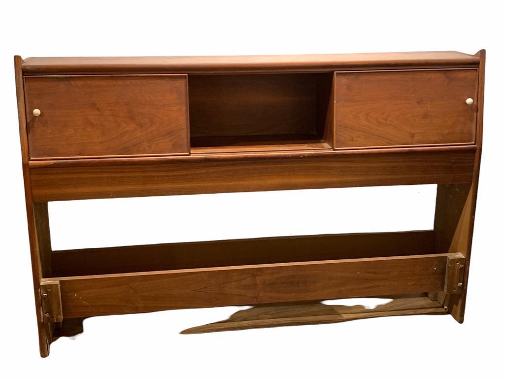 Declaration by Drexel Mid Century Walnut Headboard (1 of 9)