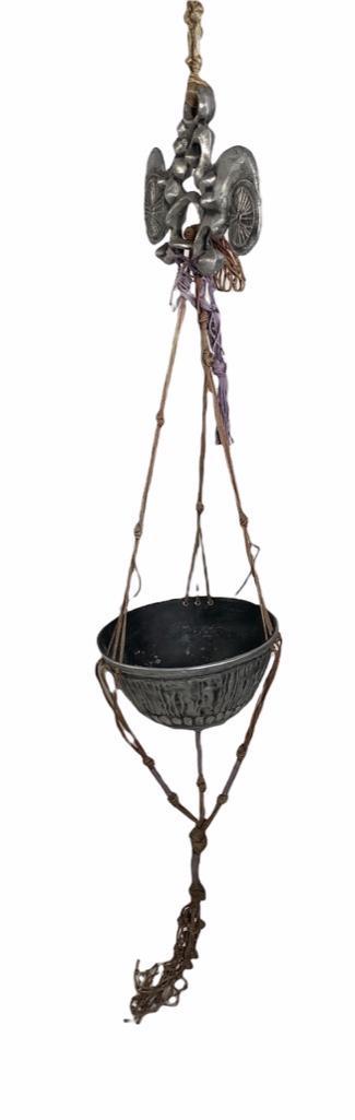 Don Drumm Hanging Cast Aluminum Planter (1 of 6)
