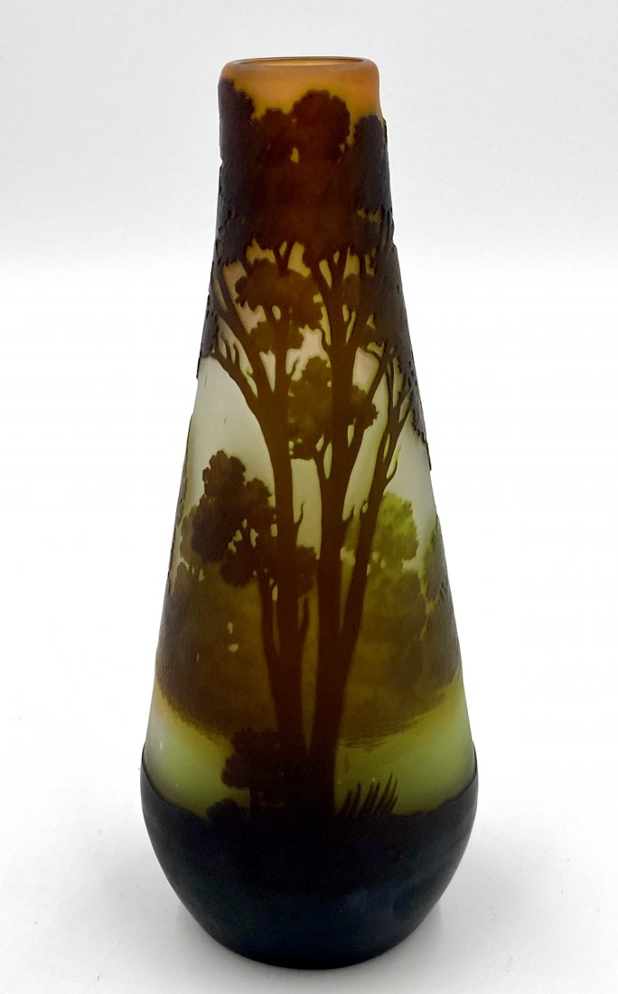 Galle Cameo Glass Scenic Vase (1 of 9)