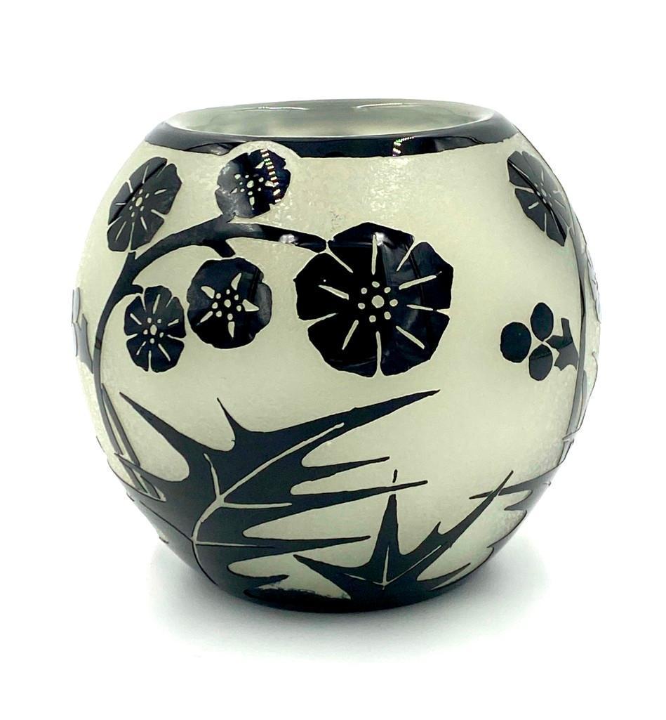 Steuben Black Mirror and Alabaster Vase, Nedra (1 of 10)