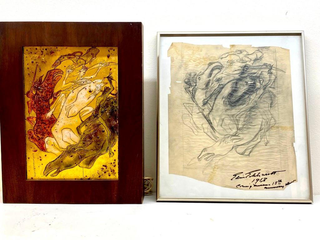 Edris Eckhardt  Glass Light Box, The Four Horseman (1 of 20)