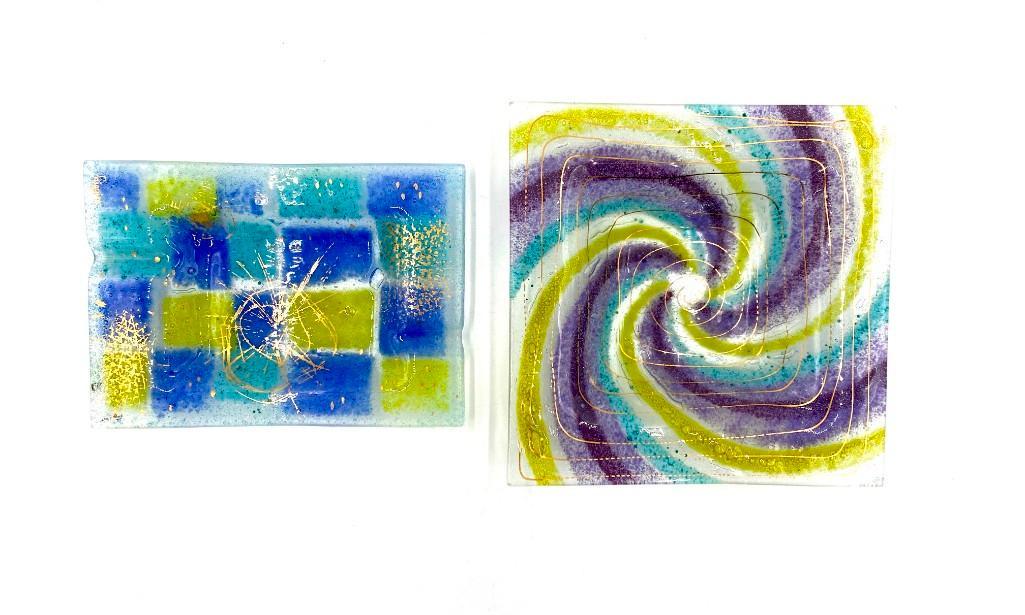 Four Assorted Michael and Frances Higgins Glass Trays (1 of 20)