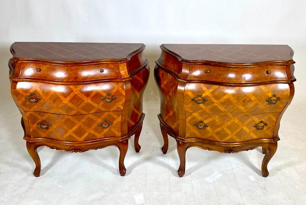 Pair of Italian Style Bombe Chests (1 of 11)
