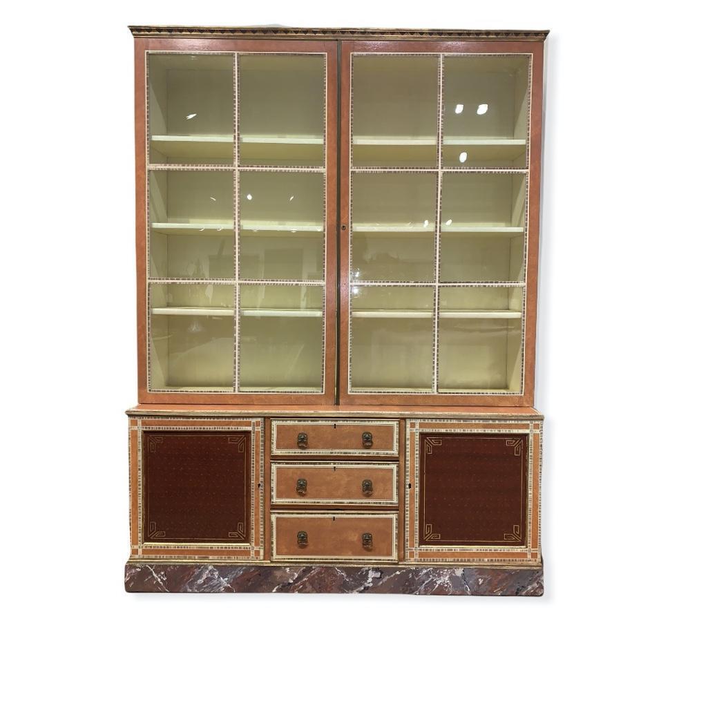 Faux Bois Painted Display Cabinet, Early 20thc. (1 of 12)