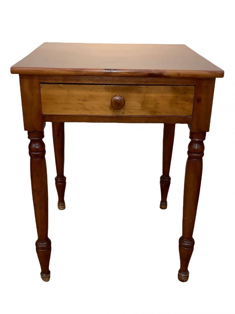 American Maple One Drawer Stand, 19thc. (1 of 7)