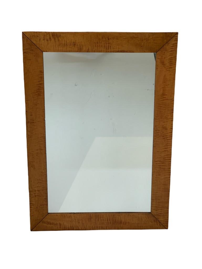 American Curly Maple Frame with Mirror, 19thc. (1 of 6)