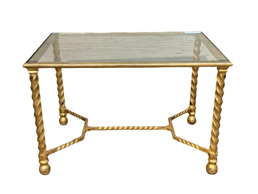Gilded Cast Iron Side Table, Modern (1 of 6)