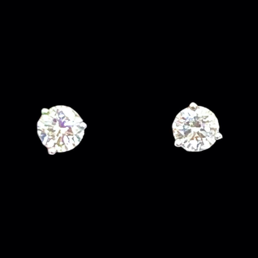 .57 Cts. Diamond Ear Studs (1 of 1)